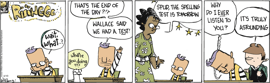 Wallace the Brave Comic Strip for April 10, 2021 