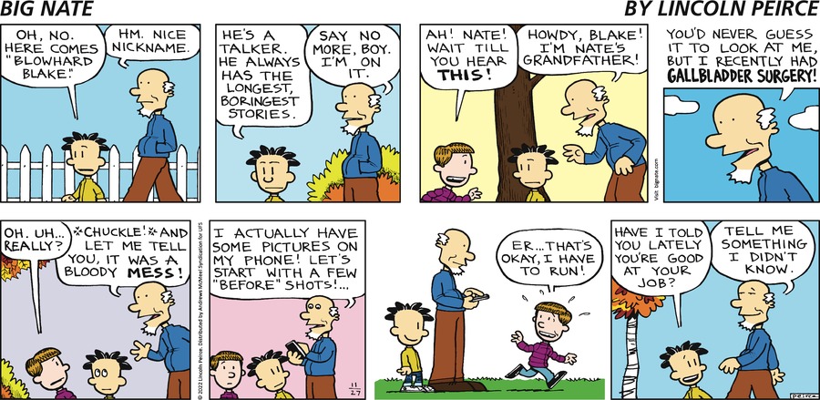 Big Nate Comic Strip for November 27, 2022 