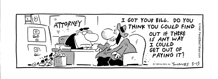 Frank and Ernest Comic Strip for March 13, 1995 