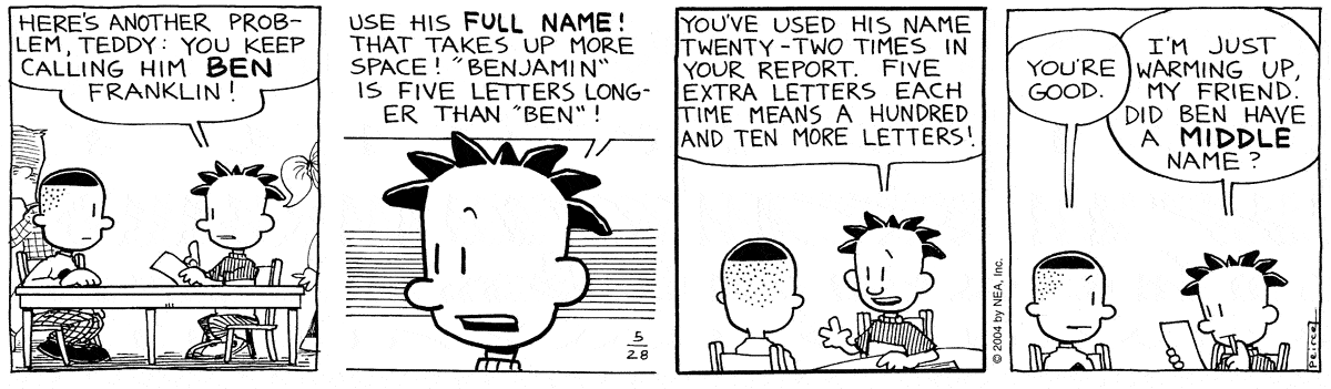 Big Nate Comic Strip for May 28, 2004 