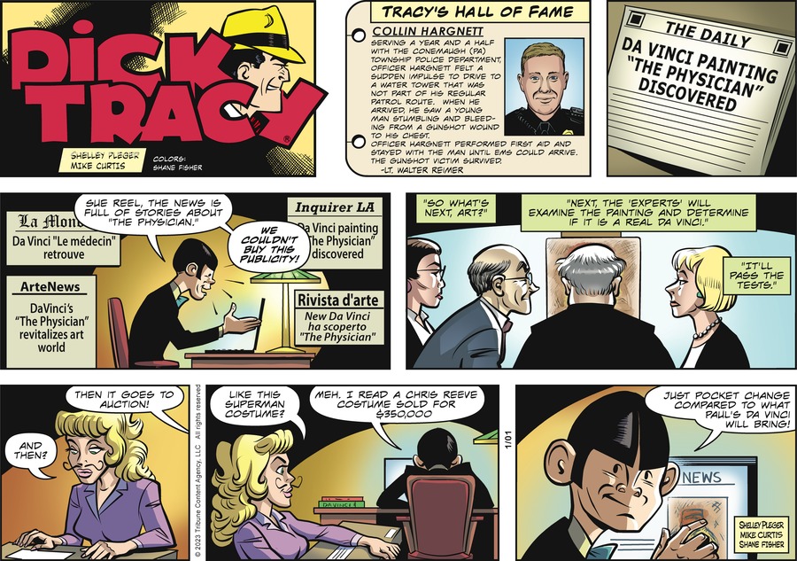 Dick Tracy Comic Strip for January 01, 2023 