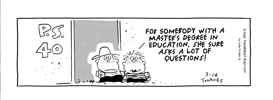 Frank and Ernest Comic Strip for March 14, 1995 