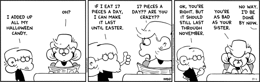 FoxTrot Comic Strip for November 01, 2005 