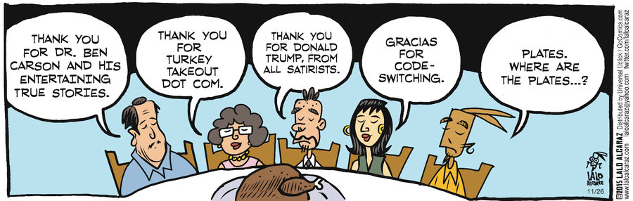 La Cucaracha Comic Strip for November 26, 2015 