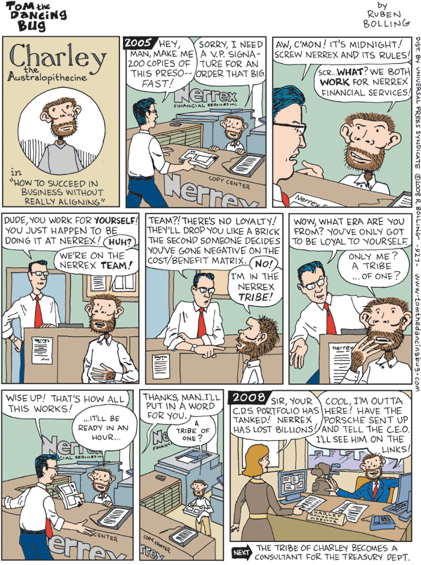 Tom the Dancing Bug Comic Strip for December 06, 2008 