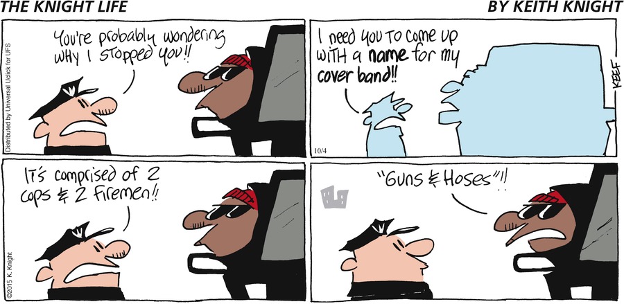 The Knight Life Comic Strip for October 04, 2015 