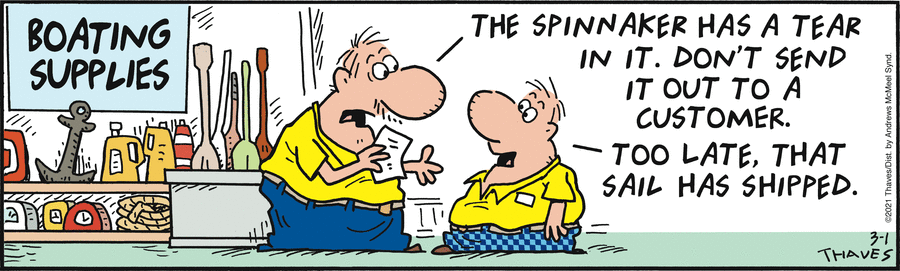 Frank and Ernest Comic Strip for March 01, 2021 