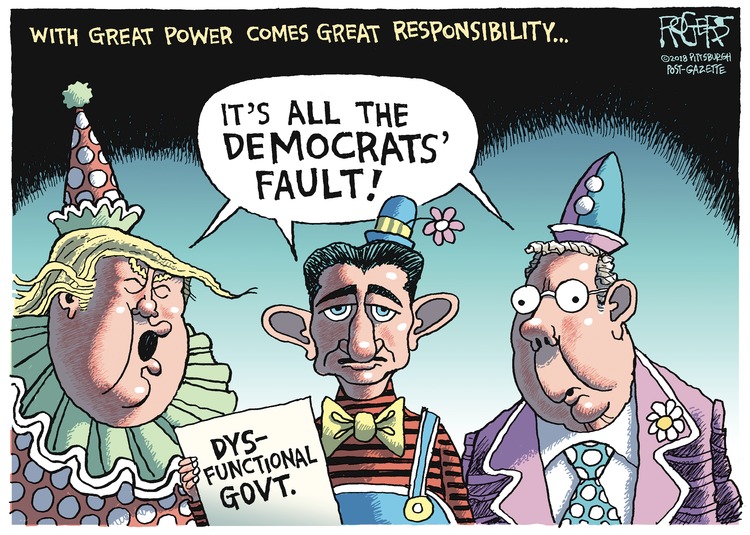 Rob Rogers Comic Strip for January 21, 2018 