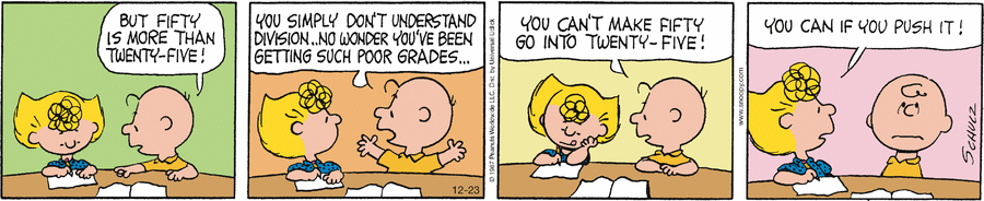 Peanuts Comic Strip for December 23, 2014 