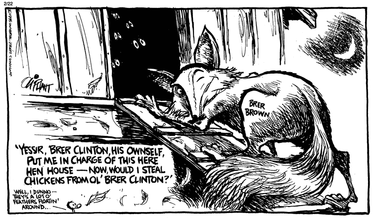 Pat Oliphant Comic Strip for February 22, 1995 