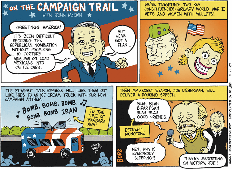 Matt Bors Comic Strip for December 21, 2007 