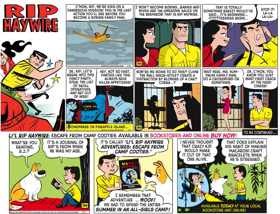 Rip Haywire Comic Strip for August 28, 2016 