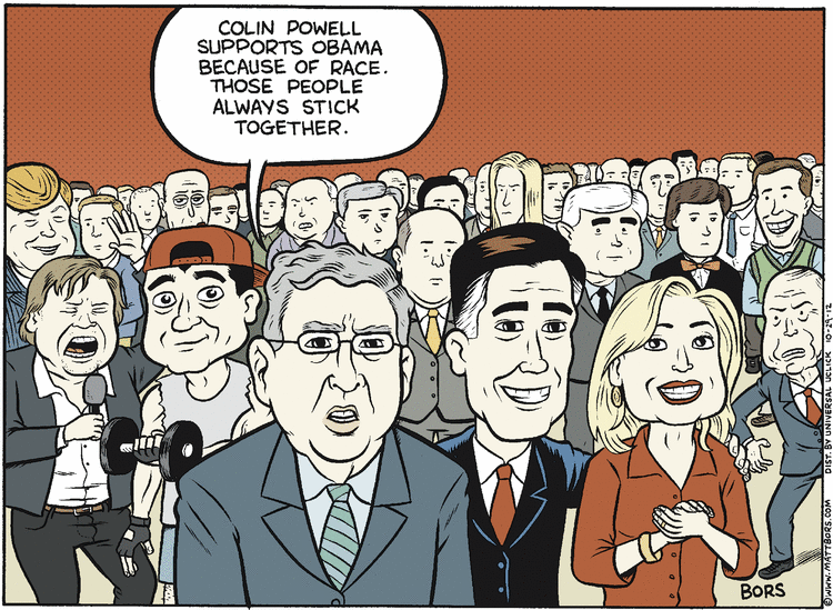 Matt Bors Comic Strip for October 29, 2012 