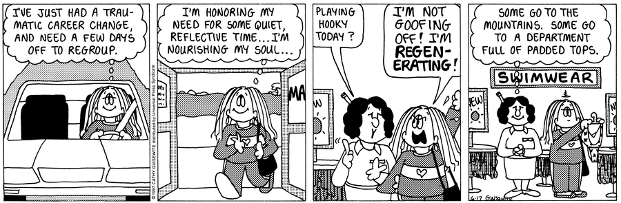 Cathy Classics Comic Strip for June 17, 1997 