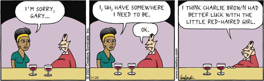 Scary Gary Comic Strip for November 26, 2022 
