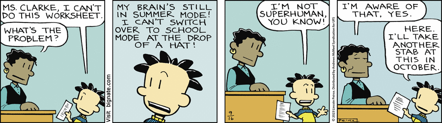 Big Nate Comic Strip for September 16, 2023 