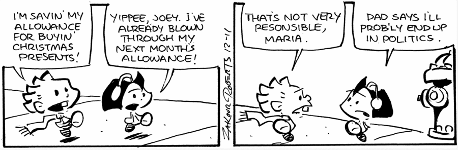 Maria's Day Comic Strip for December 05, 2023 
