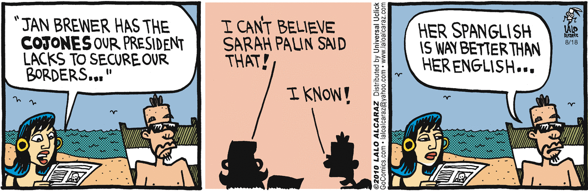 La Cucaracha Comic Strip for August 18, 2010 