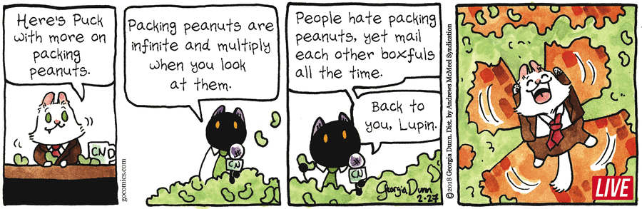 Breaking Cat News Comic Strip for February 27, 2018 