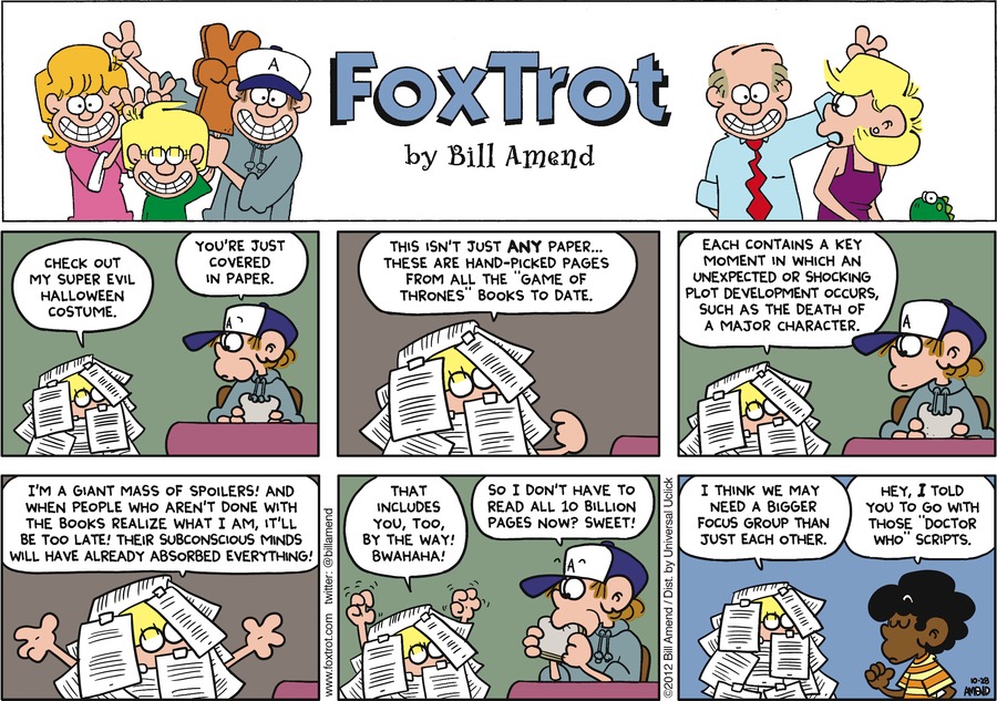 FoxTrot Comic Strip for October 28, 2012 