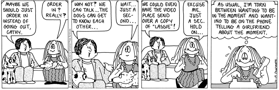 Cathy Classics Comic Strip for June 19, 1998 