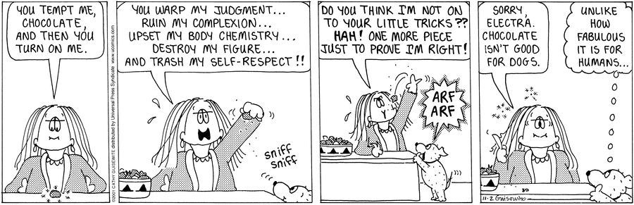 Cathy Classics Comic Strip for November 02, 2001 
