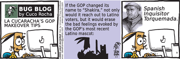 La Cucaracha Comic Strip for June 04, 2009 