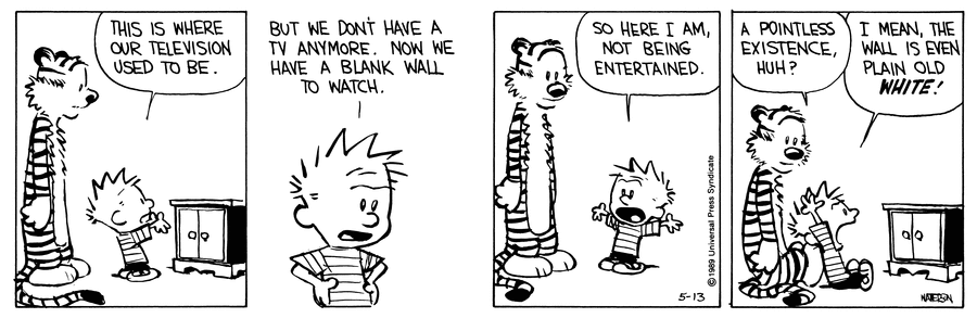 Calvin and Hobbes Comic Strip for May 13, 1989 