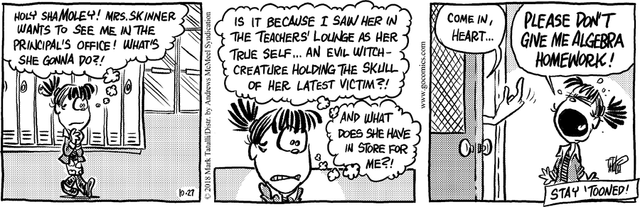 Heart of the City Comic Strip for October 27, 2018 