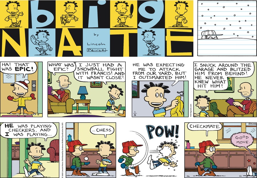 Big Nate Comic Strip for January 05, 2025 