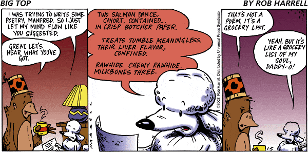 Big Top Comic Strip for January 05, 2003 