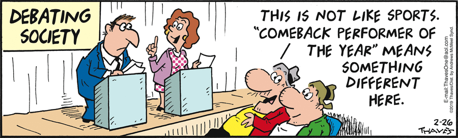 Frank and Ernest Comic Strip for February 26, 2019 