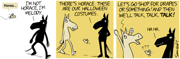 Dark Side of the Horse Comic Strip for October 31, 2011 