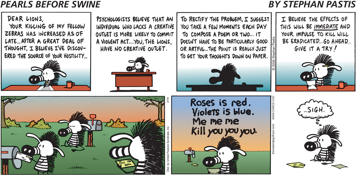 Pearls Before Swine Comic Strip for February 19, 2006 