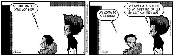 The Boondocks Comic Strip for October 15, 2012 