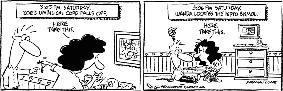 Baby Blues Comic Strip for February 10, 1990 