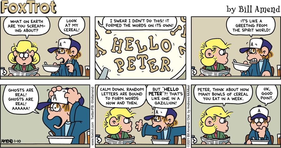FoxTrot Comic Strip for January 10, 2021 