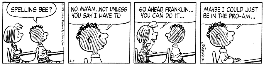 Peanuts Comic Strip for March 05, 1979 