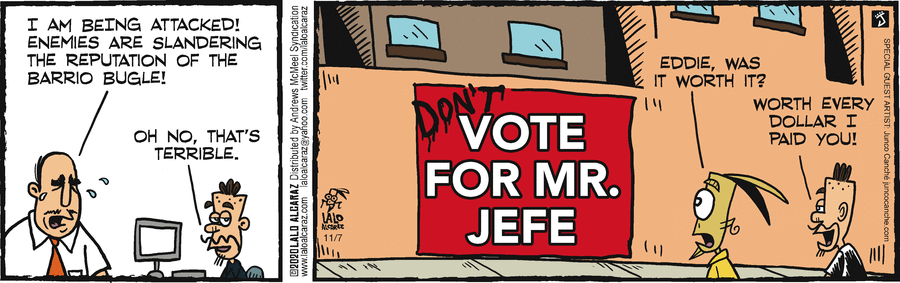 La Cucaracha Comic Strip for November 07, 2020 
