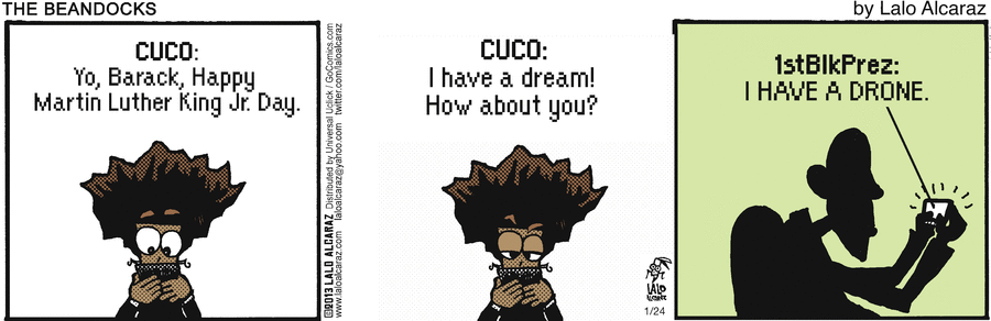 La Cucaracha Comic Strip for January 24, 2013 