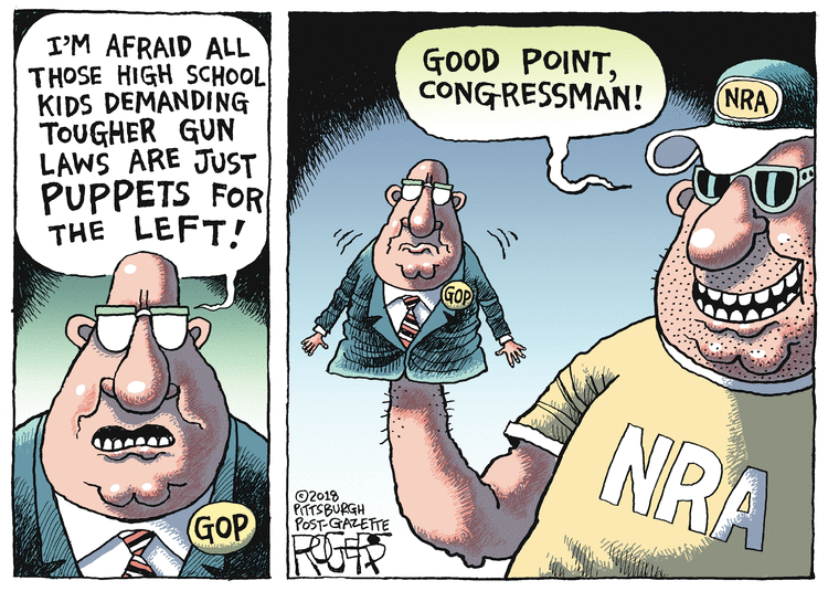 Rob Rogers Comic Strip for February 22, 2018 