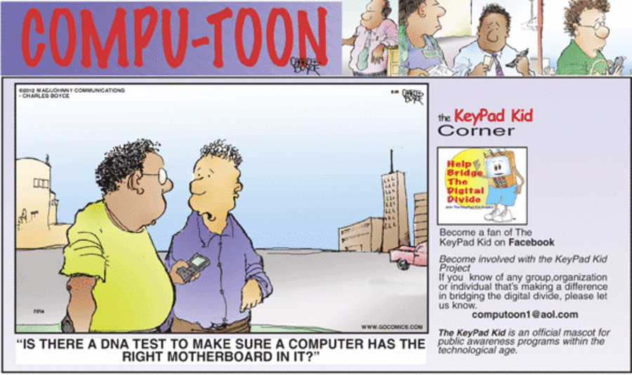 Compu-toon Comic Strip for August 26, 2012 