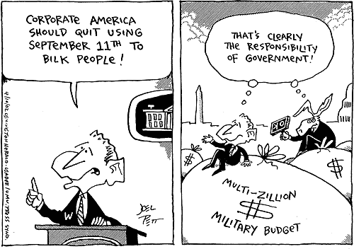Joel Pett Comic Strip for April 10, 2002 