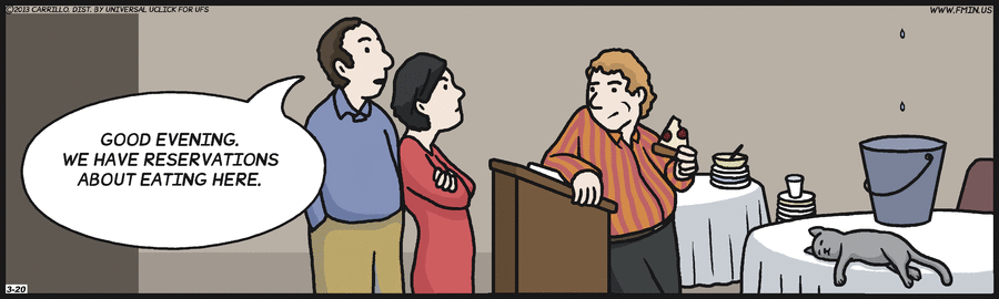 F Minus Comic Strip for March 20, 2013 