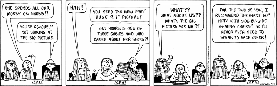 Cathy Classics Comic Strip for April 08, 2010 