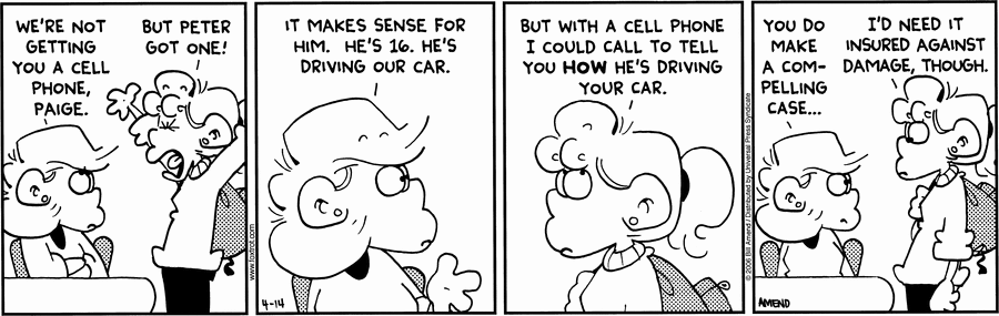 FoxTrot Comic Strip for April 14, 2006 