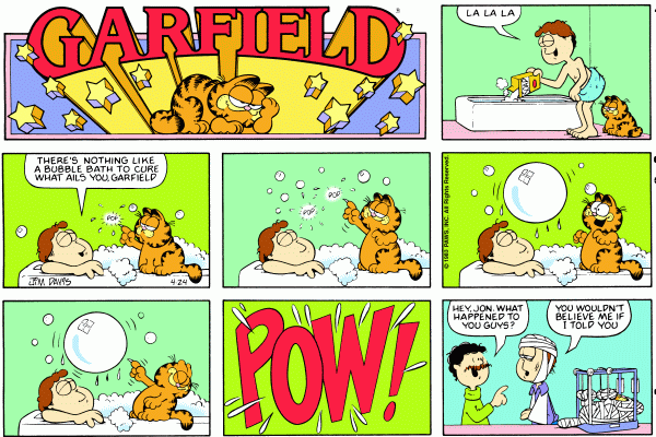 Garfield Comic Strip for April 24, 1983 