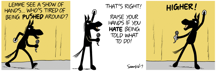 Dark Side of the Horse Comic Strip for April 08, 2016 