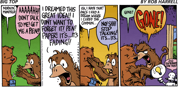 Big Top Comic Strip for March 07, 2004 