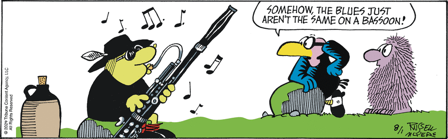 Broom Hilda Comic Strip for August 01, 2024 